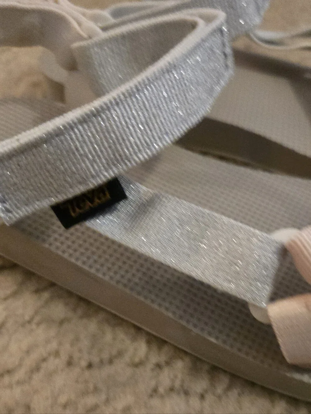 Teva Kids Sandals Light Pink and Gray Sz 5